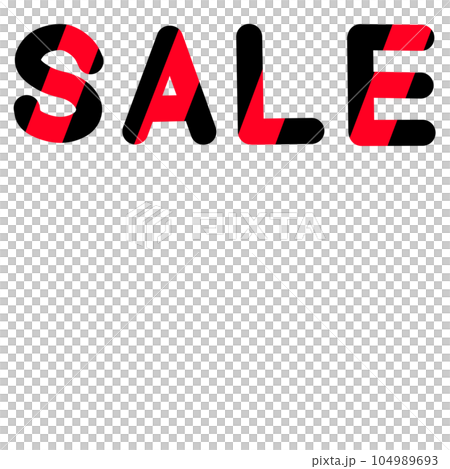 SALEセールの文字のPOP用紙イラスト 104989693