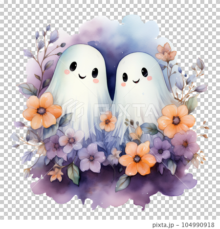watercolor, illustration, design, ghost, floral, halloween, holiday, autumn, october, fall, nature, horror, background, decoration, white, pumpkin, cartoon, set, art, decor, orange, season, isolated, watercolor, illustration, design, ghost, floral, halloween, holiday, autumn, october, fall, nature, horror, background, decoration, white, pumpkin, cartoon, set, art, decor, orange, season, isolated, 104990918