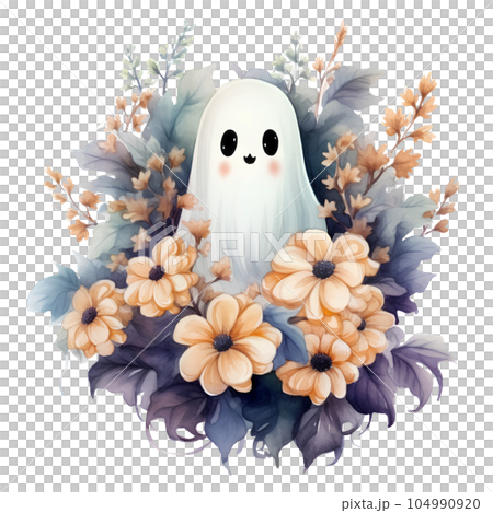 watercolor, illustration, design, ghost, floral, halloween, holiday, autumn, october, fall, nature, horror, background, decoration, white, pumpkin, cartoon, set, art, decor, orange, season, isolated, watercolor, illustration, design, ghost, floral, halloween, holiday, autumn, october, fall, nature, horror, background, decoration, white, pumpkin, cartoon, set, art, decor, orange, season, isolated, 104990920