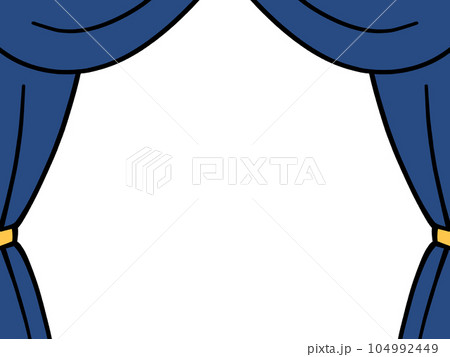 ステージの舞台幕イラスト素材のイラスト素材 [104992449] - PIXTA