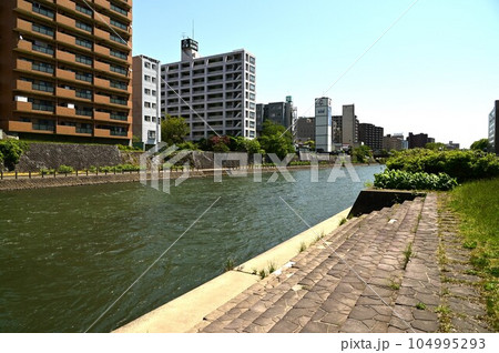 盛岡の春 北上川沿いの風景 盛岡の春 北上川沿いの風景 104995293
