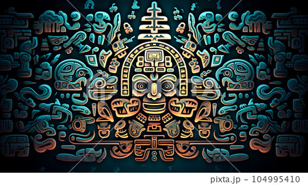 古代壁画の遺跡イメージの背景「AI生成画像」 古代壁画の遺跡イメージの背景「AI生成画像」 104995410