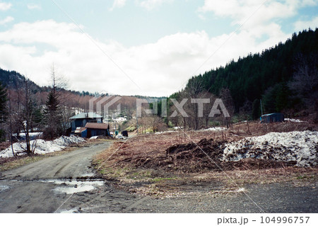 夕張線登川支線　楓－登川　線路跡 104996757
