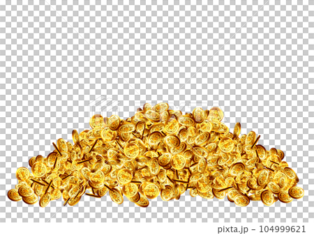 Mountain of gold coins 104999621