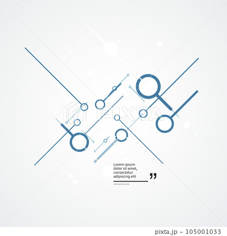 Vector connect lines and dots. Banner template for technology and social communication Vector connect lines and dots. Banner template for technology and social communication 105001033