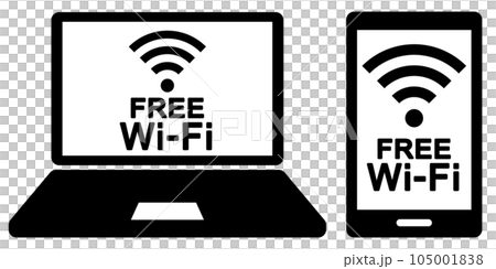Free Wi-Fi icon for PC and smartphone (Free wifi icon.) 105001838