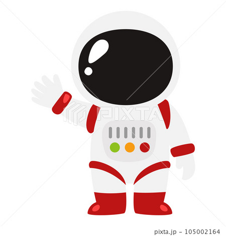 illustration of the astronaut standing 105002164
