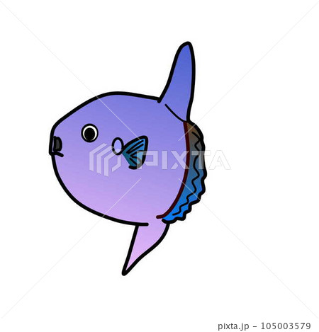 マンボウのイラスト マンボウのイラスト 105003579