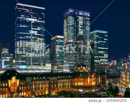 【東京都 千代田区・中央区】 東京駅~京橋の夕景 都市景観(2023年7月) 【東京都 千代田区・中央区】 東京駅~京橋の夕景 都市景観(2023年7月) 105004205