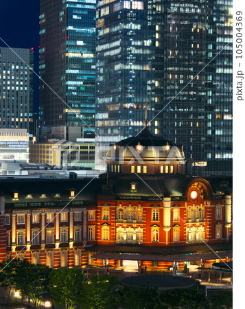 【東京都   千代田区・中央区】　東京駅～京橋の夕景　都市景観（2023年7月） 105004369