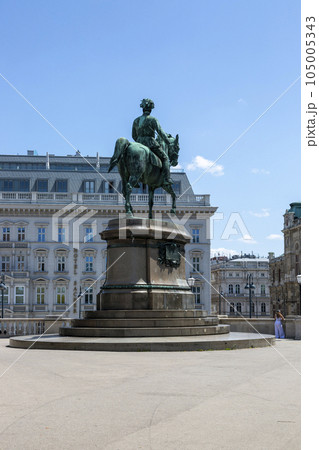 Equestrian monument to the Archduke of Archduke Albrecht in Vienna, 1899 105005343