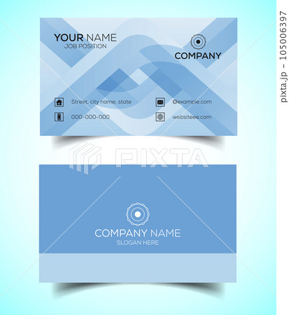 Creative and modern corporate business card template 105006397