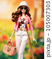 Barbie doll in trendy summer outfit 105007303