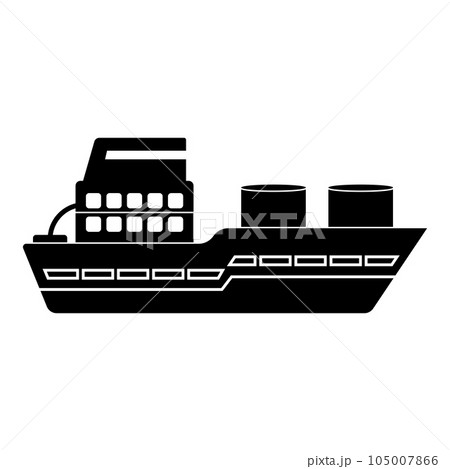 boat icon vector 105007866