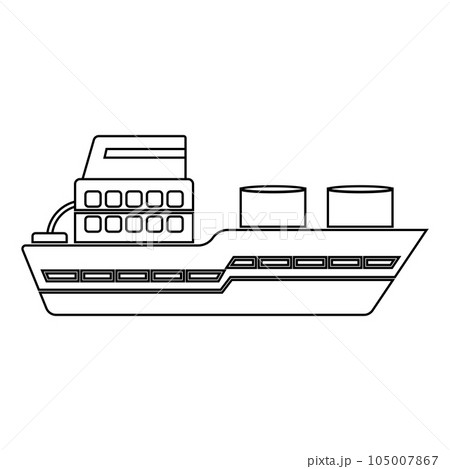 boat icon vector 105007867
