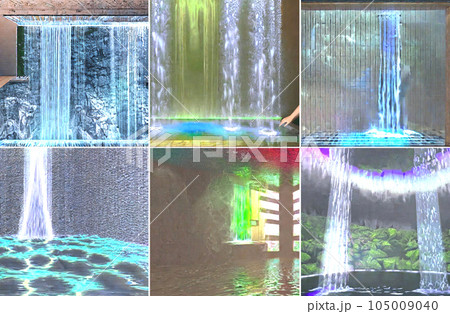 涼しい壁の滝システム6点 涼しい壁の滝システム6点 105009040