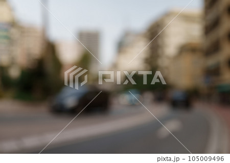 Blurred background of monaco street with real lens bokeh Blurred background of monaco street with real lens bokeh 105009496