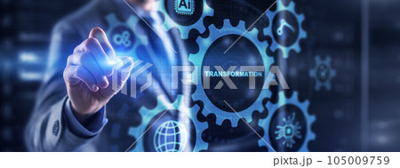 Transformation Business . Future and Innovation concept. Abstract business background Transformation Business . Future and Innovation concept. Abstract business background 105009759