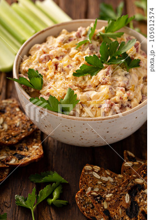 Homemade reuben dip with corned beef 105012574
