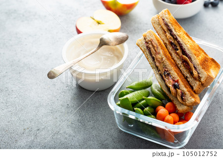 Lunch container with lunch to go for kids or adults 105012752