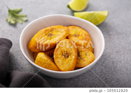 Fried plantains, carribean cuisine Fried plantains, carribean cuisine 105012820