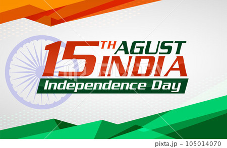 vector festive illustration of independence day in India celebration on August 15. vector design elements of the national day. holiday graphic icons. National day vector festive illustration of independence day in India celebration on August 15. vector design elements of the national day. holiday graphic icons. National day 105014070