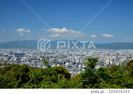 東山山頂公園からの京都市街を望む　【京都府京都市東山区】 105014293