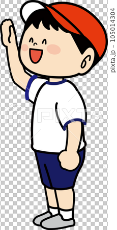 boy raising his hand 105014304