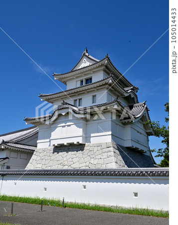 利根川と江戸川の分流点に聳える関宿城 105014433