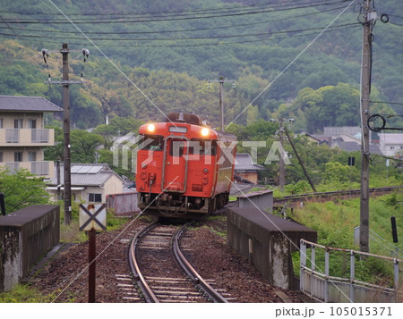 普通列車 キハ40 岩徳線 川西付近 105015371