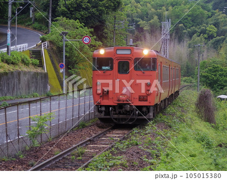 普通列車 キハ47 岩徳線 川西付近 普通列車 キハ47 岩徳線 川西付近 105015380