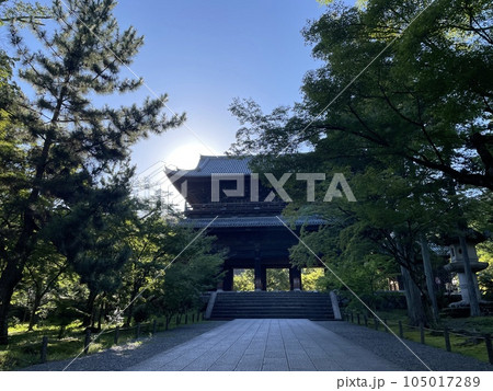 早朝の山門 早朝の山門 105017289