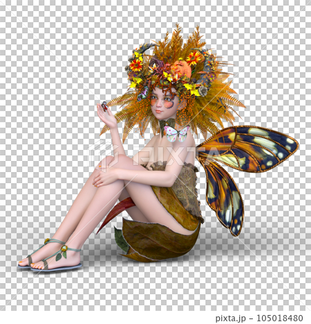 お値下げ❣️トロレアイト　蝶々の妖精　高さ14cm ① 蝶々の妖精のイラスト素材 [105018480] - PIXTA