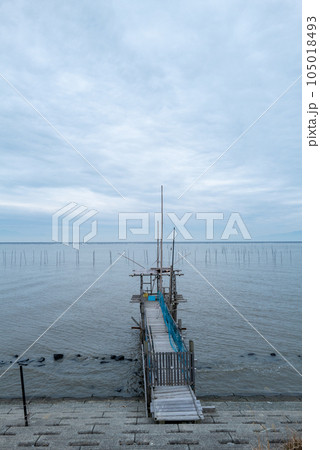有明海　くもで網漁 105018493