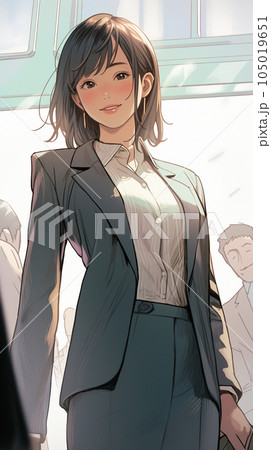 スーツ姿の女性　AI画像 105019651