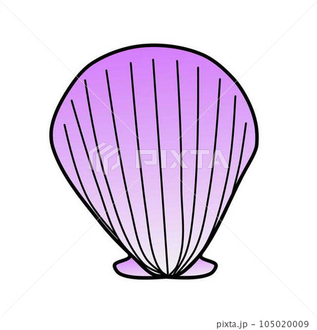 貝殻のイラスト 貝殻のイラスト 105020009