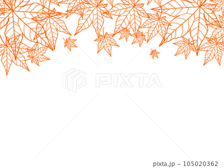 紅葉のフレーム 105020362