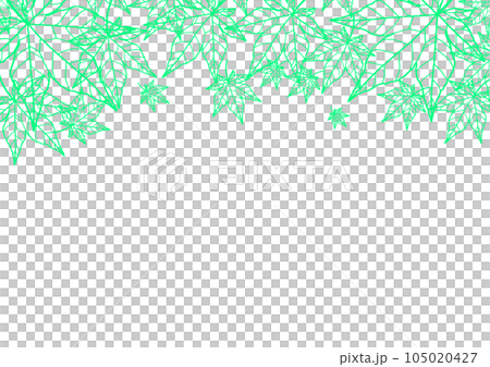 Summer autumn leaves frame, background 105020427