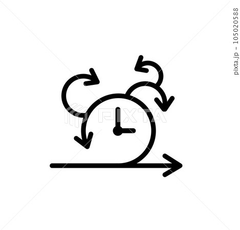 Agile methodology arrow icon isolated on white background vector illustration. Agile methodology arrow icon isolated on white background vector illustration. 105020588