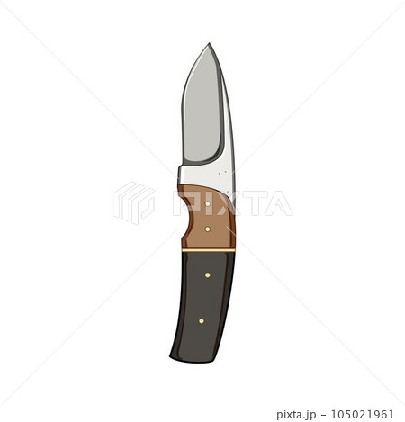 hiking knife camping cartoon vector illustration 105021961