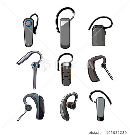 headset audio set cartoon vector illustration headset audio set cartoon vector illustration 105022220
