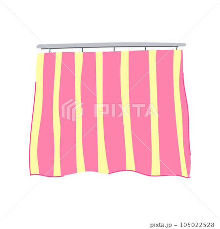 clear shower curtain cartoon vector illustration clear shower curtain cartoon vector illustration 105022528