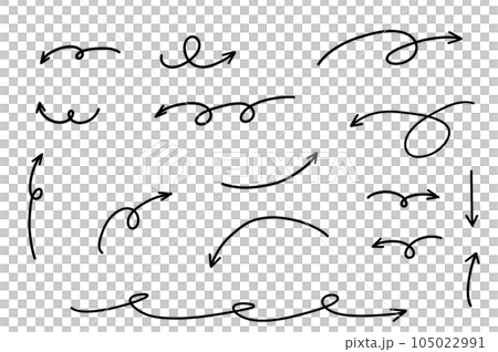 Round and round, rising, falling, arrow set 105022991