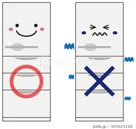 冷蔵庫の冷気 顔 冷蔵庫の冷気 顔 105023288