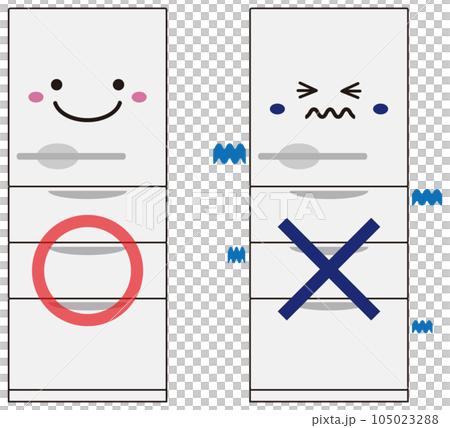 冷蔵庫の冷気 顔 冷蔵庫の冷気 顔 105023288