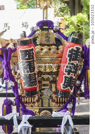 神輿　祭り　子供みこし　伝統行事　春　夏祭り　お祭り 105023332
