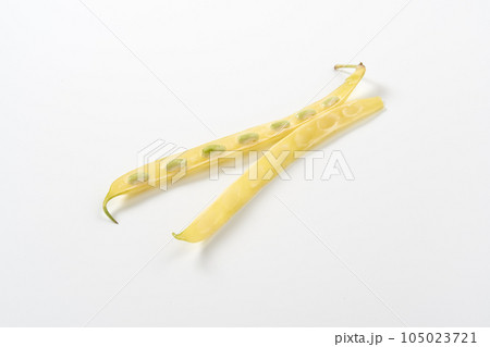 黄いんげんを白背景で 105023721