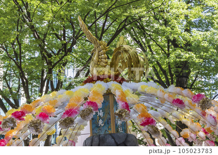 万燈大会　くらやみ祭　万燈　夏祭り　ハヤシ　太鼓　山車　万燈祭 105023783
