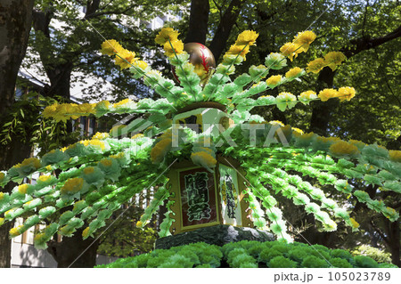 万燈大会　くらやみ祭　万燈　夏祭り　ハヤシ　太鼓　山車　万燈祭 105023789