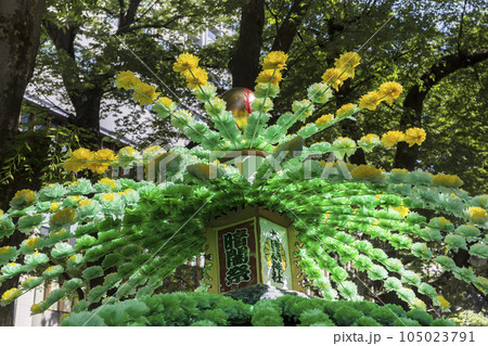 万燈大会　くらやみ祭　万燈　夏祭り　ハヤシ　太鼓　山車　万燈祭 105023791